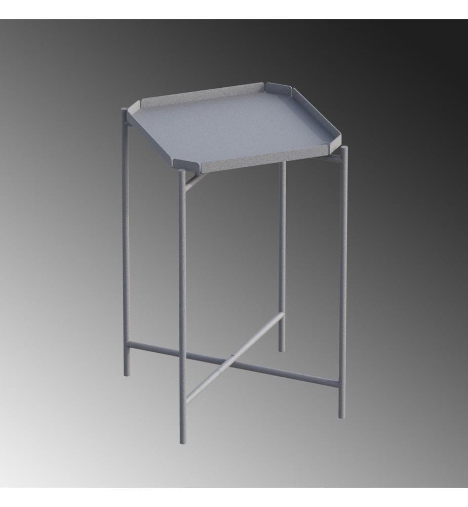 Tavolino da caffè, Grigio, Metallo