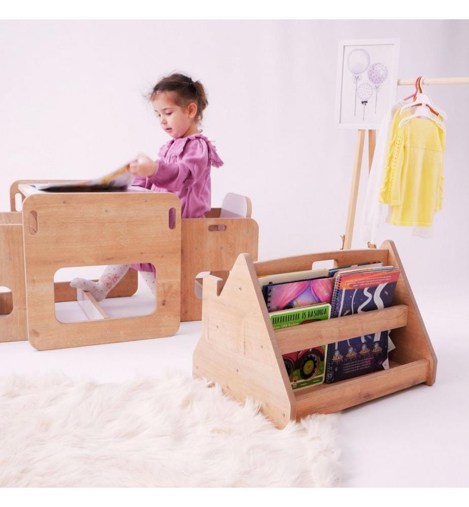 Bücherregal, braun, 100 % MDF