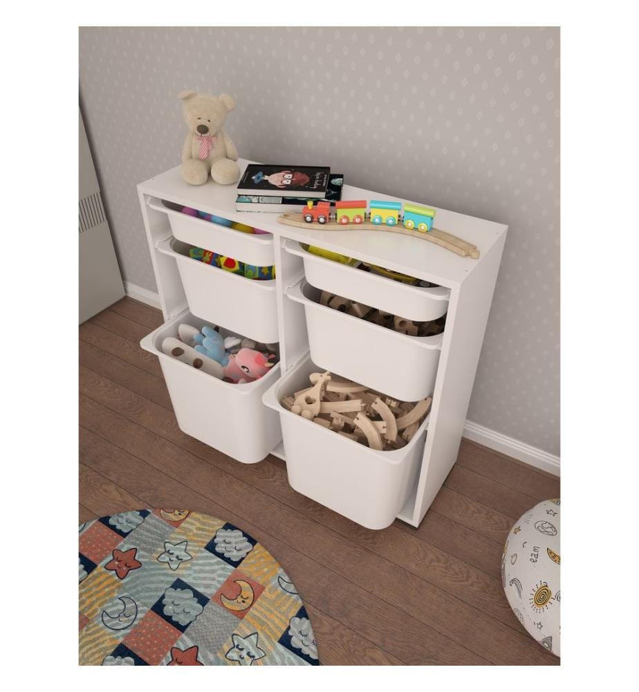 Multi Purpose Cabinet, White, 100% MELAMINE COATED PARTICLE BOARD, Plastic Legs