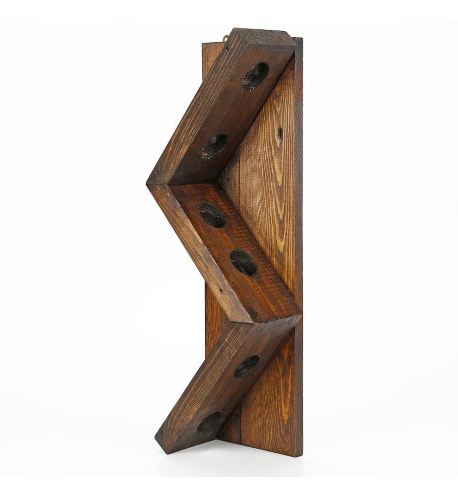 Nussbaumfarbe, Wandregale, 33X60X12 cm, Fichteholz