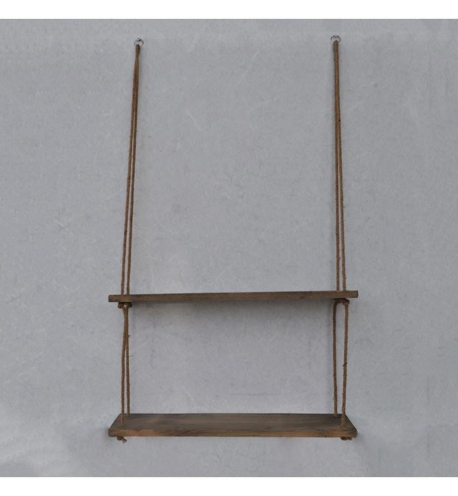Nussbaumfarbe, Wandregale, 60X60X14 cm, Fichteholz