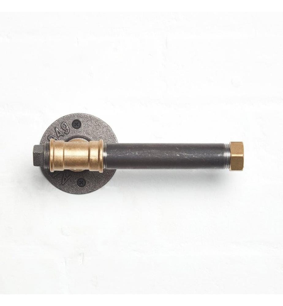 Nero, Oro, Supporto Per Asciugamani E Gancio, 8X22X10 cm, Metallo