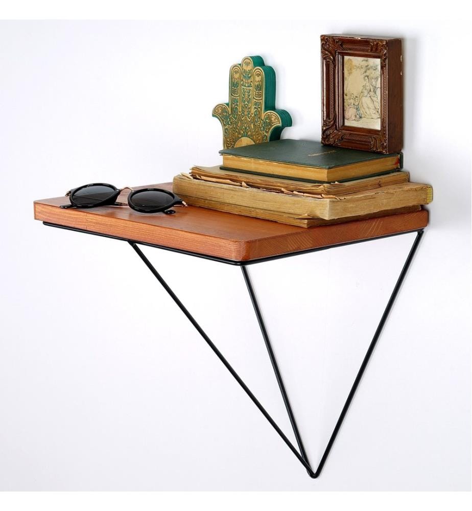 Nussbaumfarbe,Schwarz, Wandregale, 33X33X28 cm, Kiefernholz