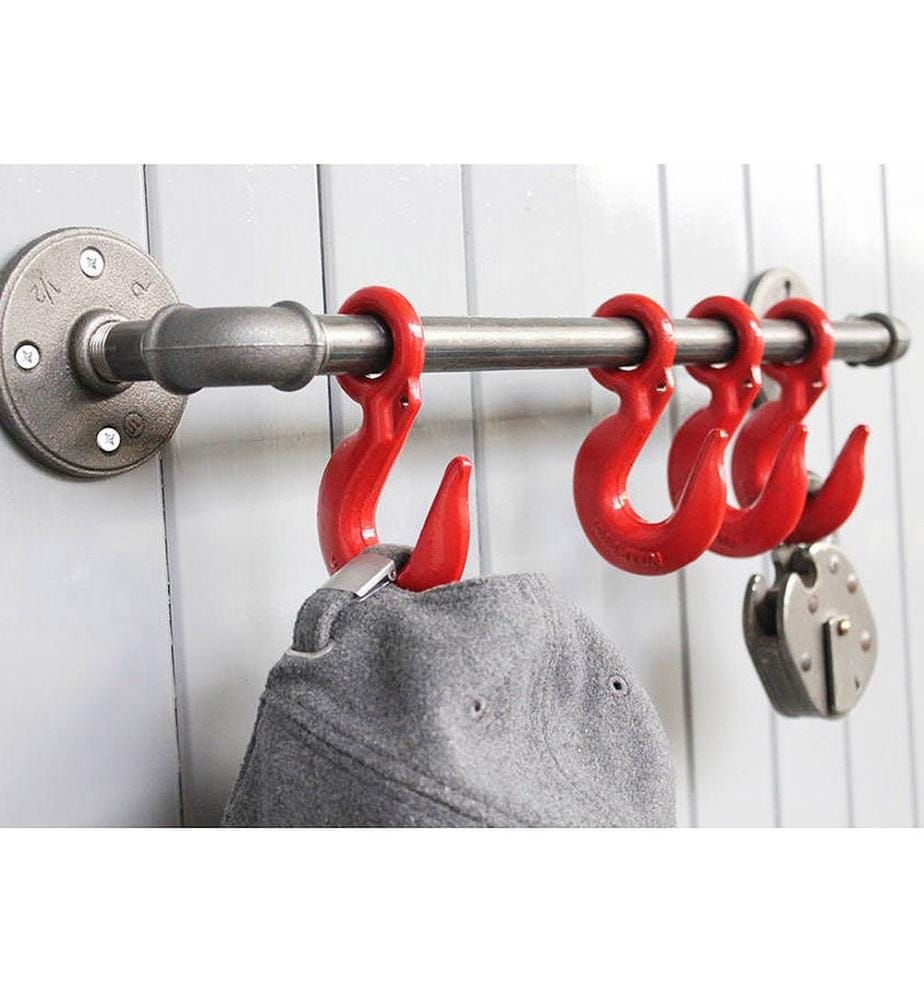 Pipe Hook, Grey, 100% SPRUCE WOOD