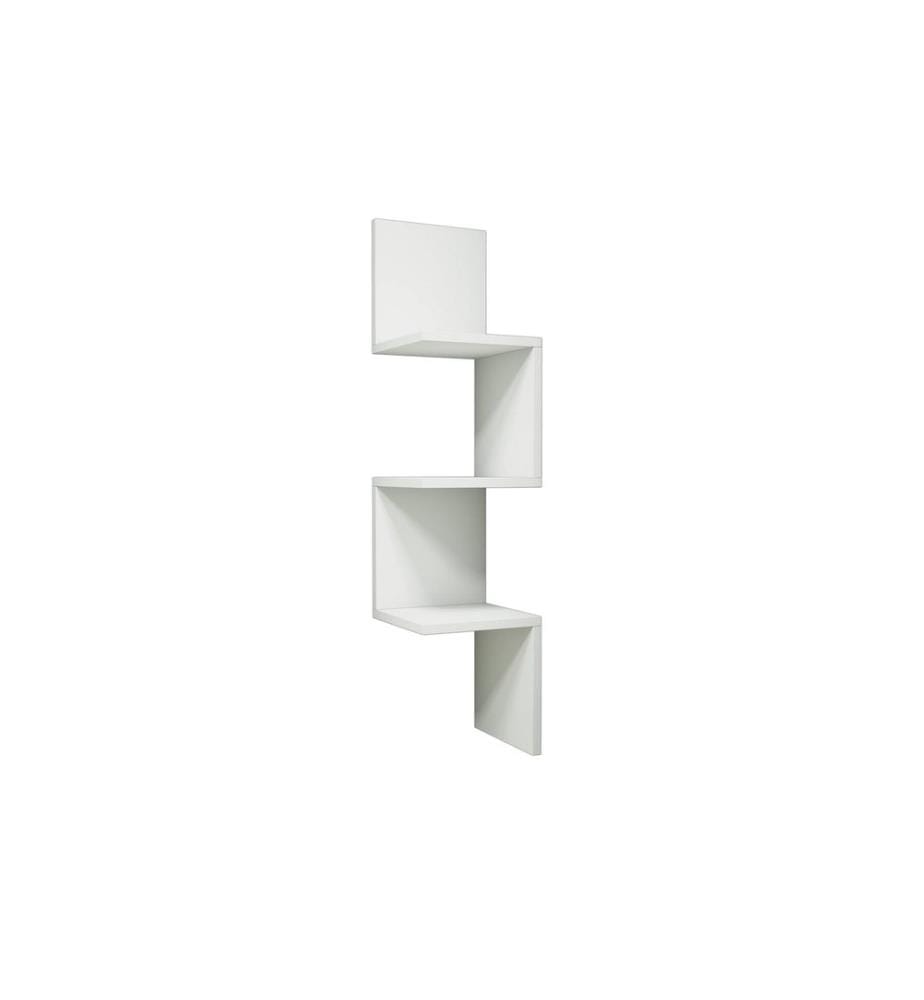 Blanc, Étagères Murales, 105,4X25X25 cm, Plaque De Particules Enrobée De Mélamine