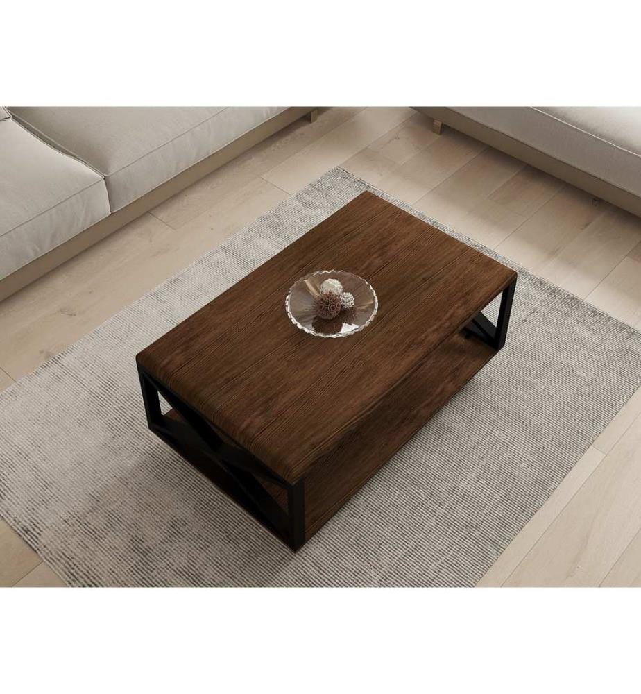 Couleur Noix, Tables Basses, 42,5X98X60 cm, De Bois De Pin