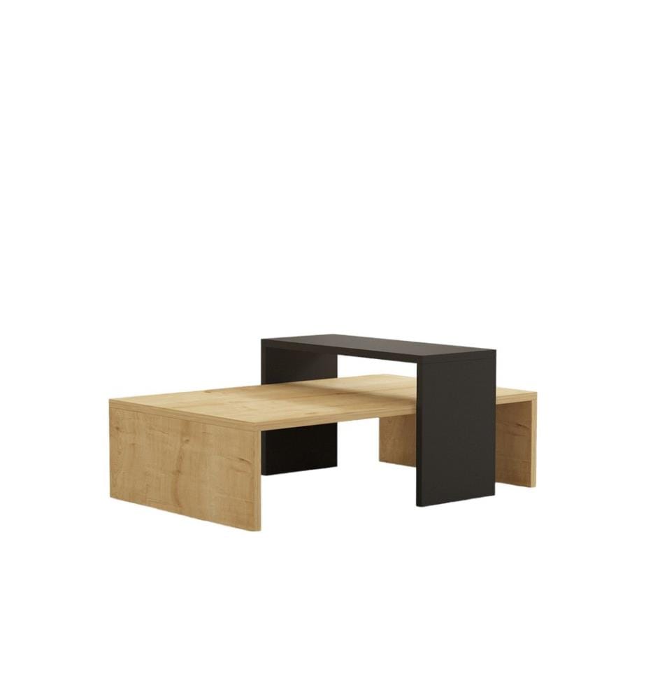 Saphir,Anthrazit, Couchtische, 31,8X80X50 cm, Melaminbeschichtete Partikelplatte
