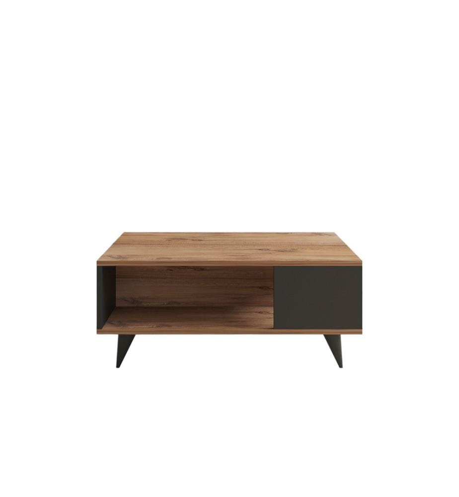 Coffee Table, WalnutBlack, Melamine Coated Particle Board