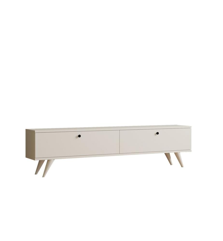 TV Stand, White, Melamine Coated Particle Board