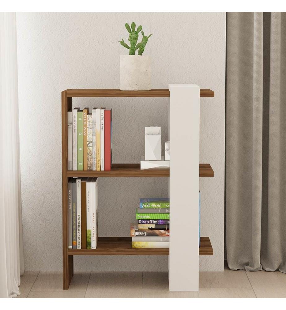 Bookshelf, WalnutWhite, Melamine Coated Particle Board