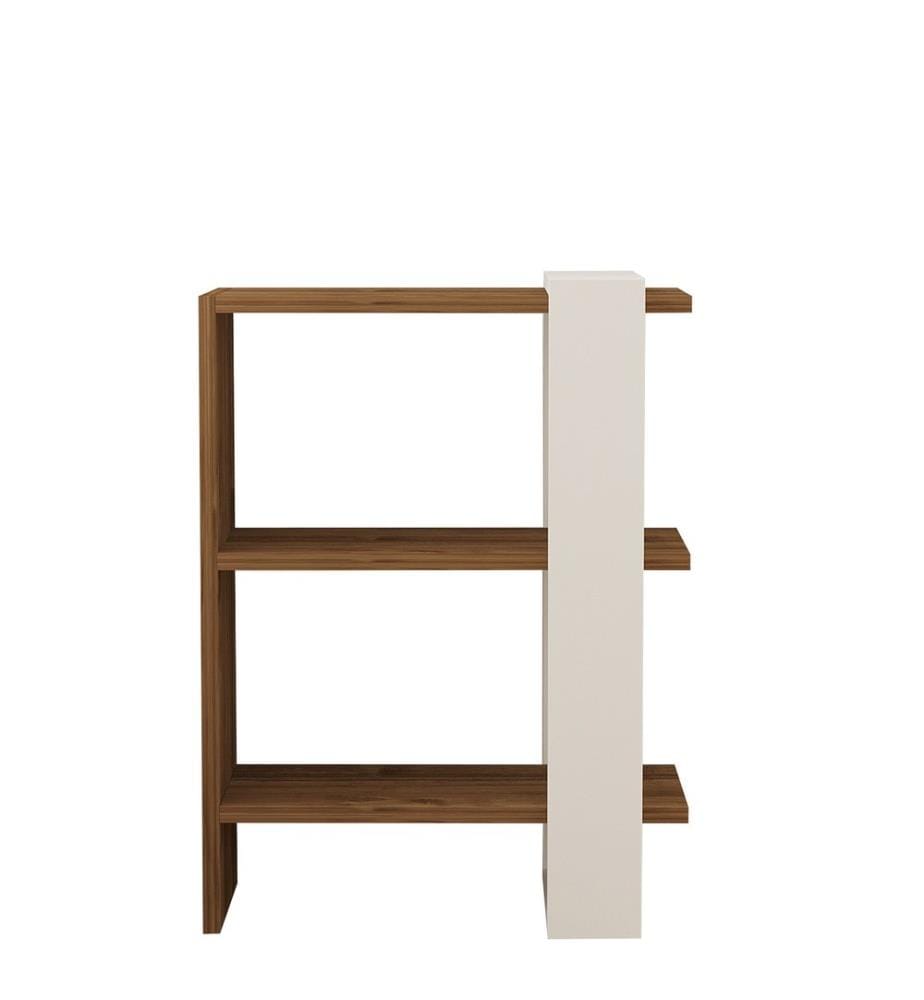 Bookshelf, WalnutWhite, Melamine Coated Particle Board