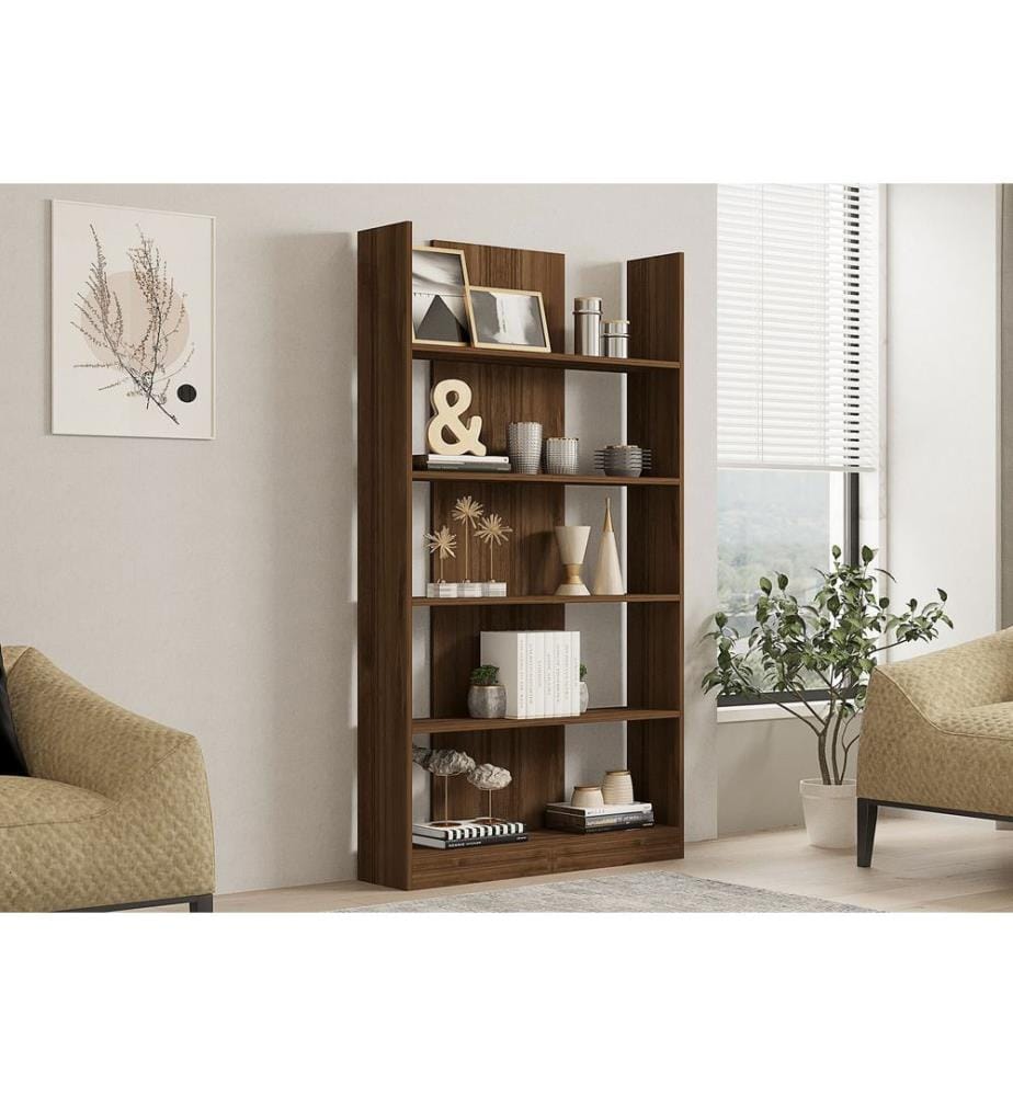 Bookshelf, Walnut, Melamine Coated Particle Board