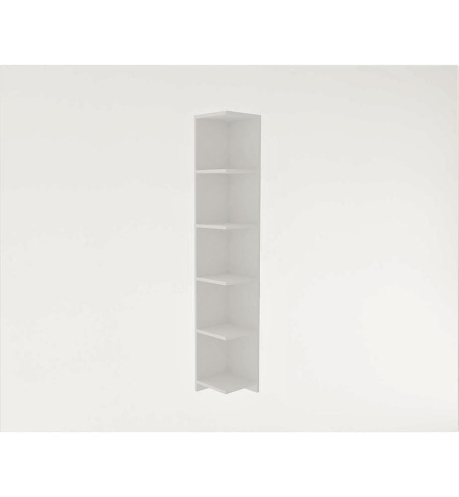 Blanc, Étagères, 160X25X25 cm, Plaque De Particules Enrobée De Mélamine