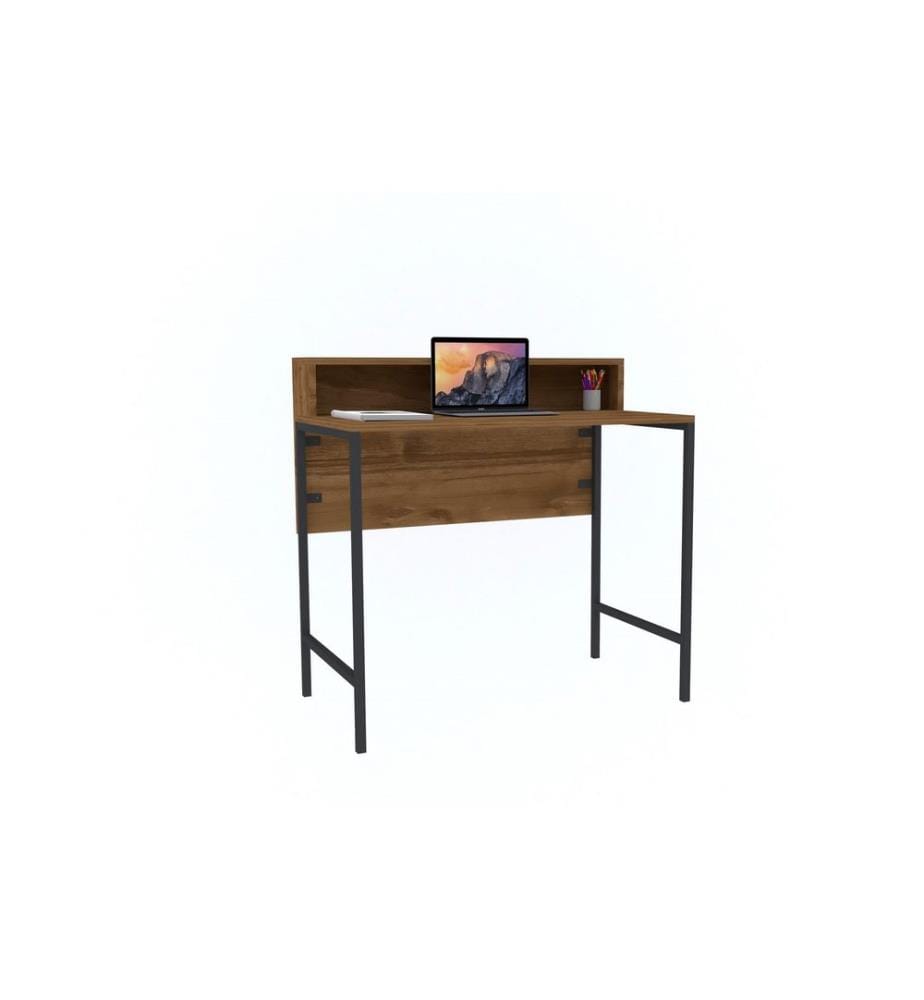 Couleur Noyer, Noir, Tables Basses, 75X90X50 cm, Plaque De Particules Enrobée De Mélamine