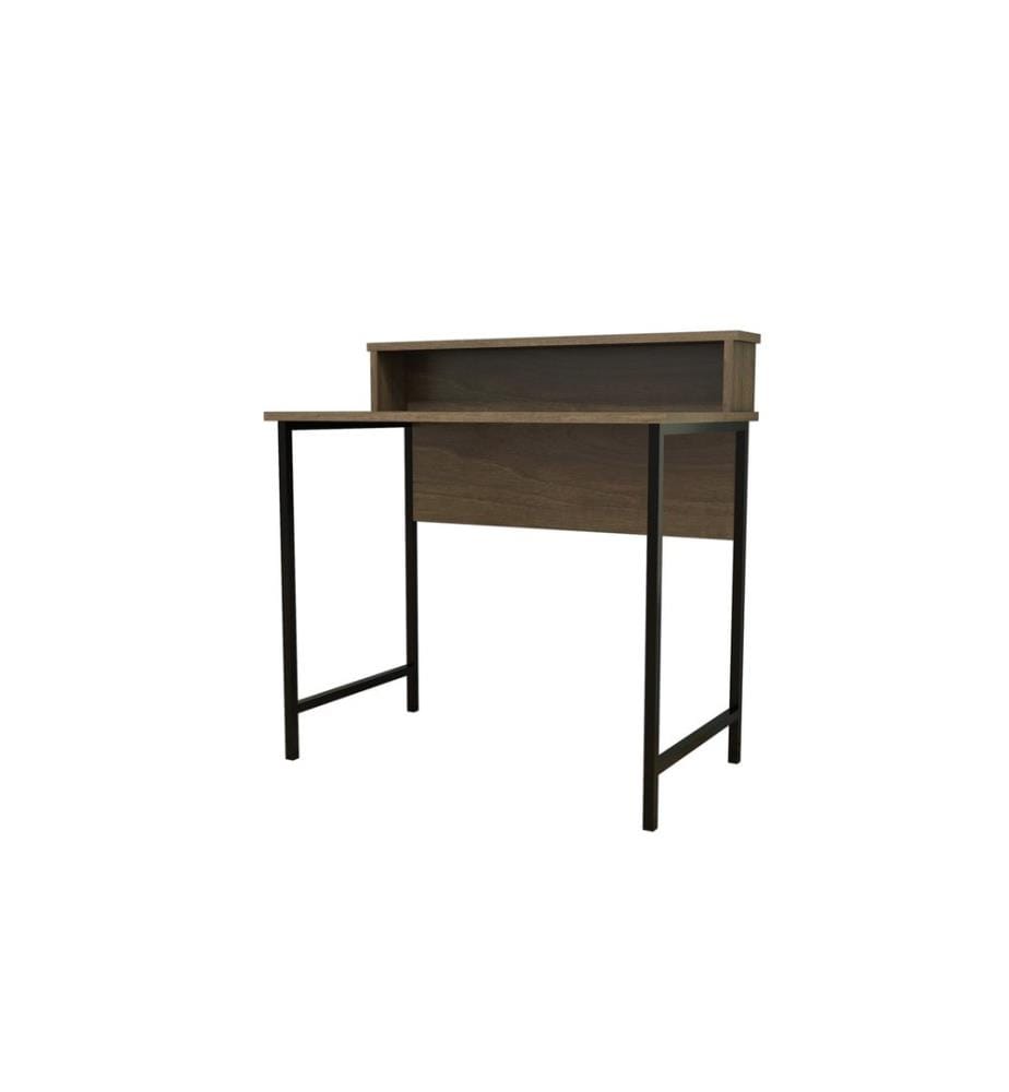 Couleur Noyer, Noir, Tables Basses, 75X90X50 cm, Plaque De Particules Enrobée De Mélamine
