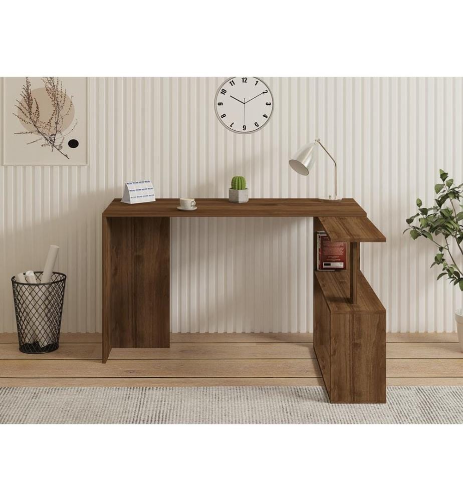 Nussbaumfarbe, Couchtische, 73,8X130X50 cm, Melaminbeschichtete Partikelplatte