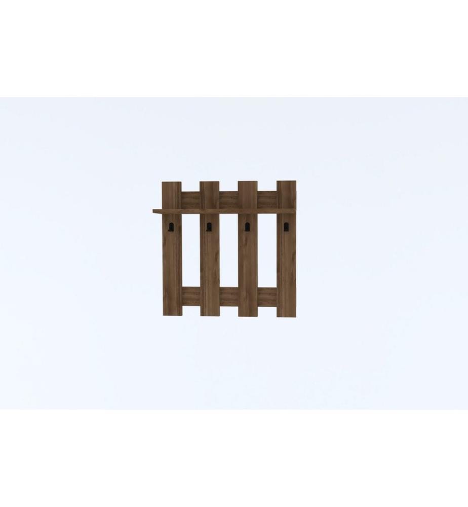 Wall Hook, Walnut, Melamine Coated Particle Board