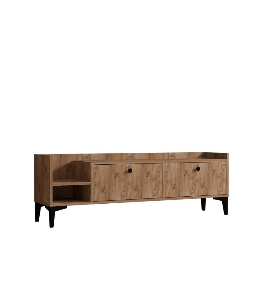 TV Stand, Atlantic Pine, 100% Melamine Coated Particle Board
