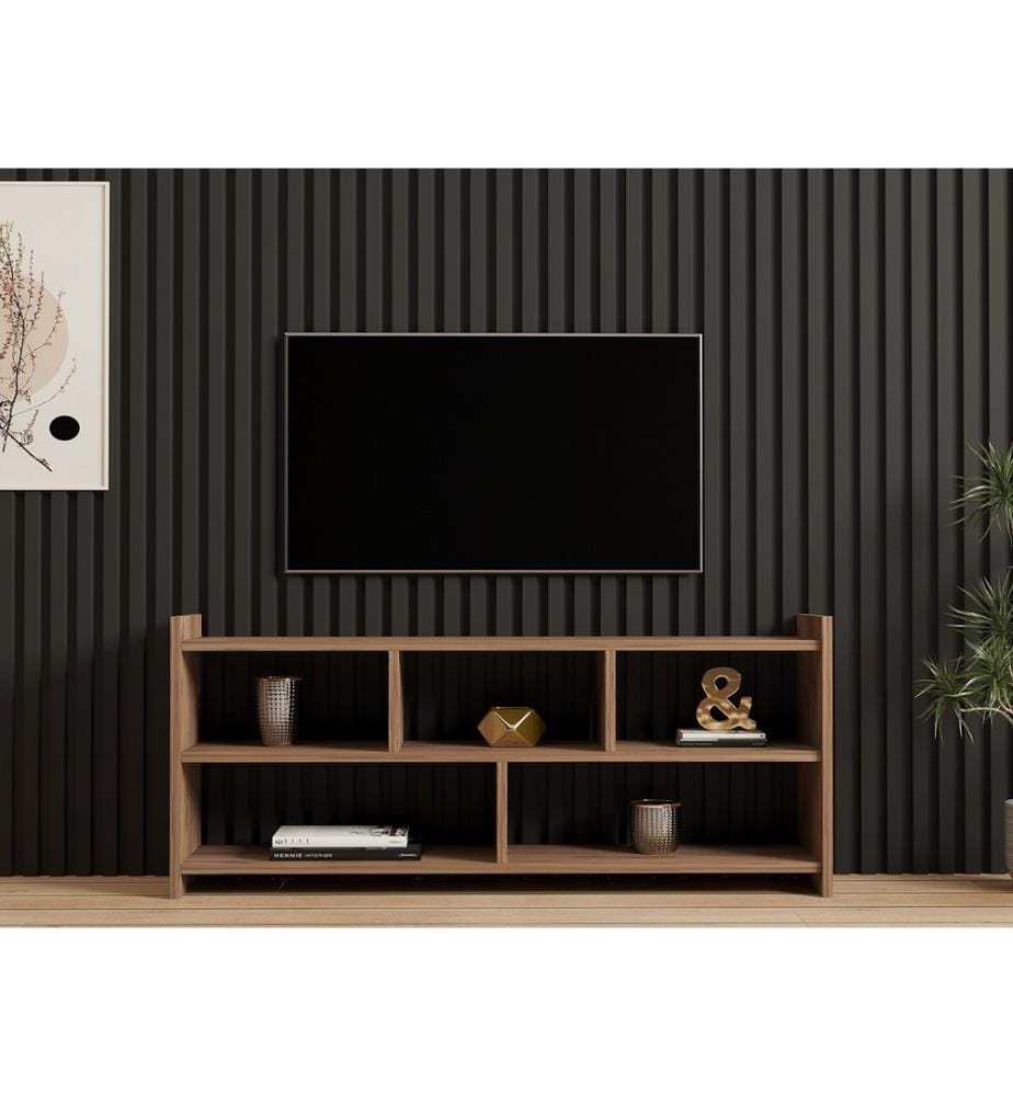 TV Stand, Atlantic Pine, 100% Melamine Coated Particle Board
