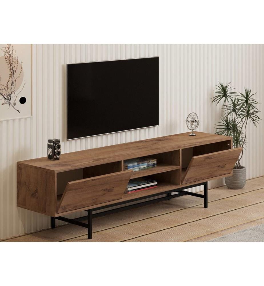 TV Stand, Atlantic Pine, 100% Melamine Coated Particle Board