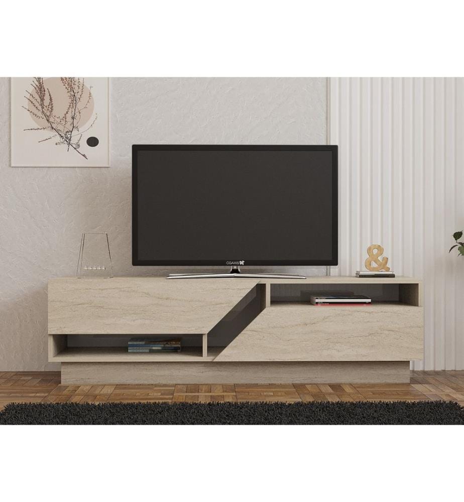 TV-Ständer, Travertin, 100 % MELAMINBESCHICHTETE SPANPLATTE