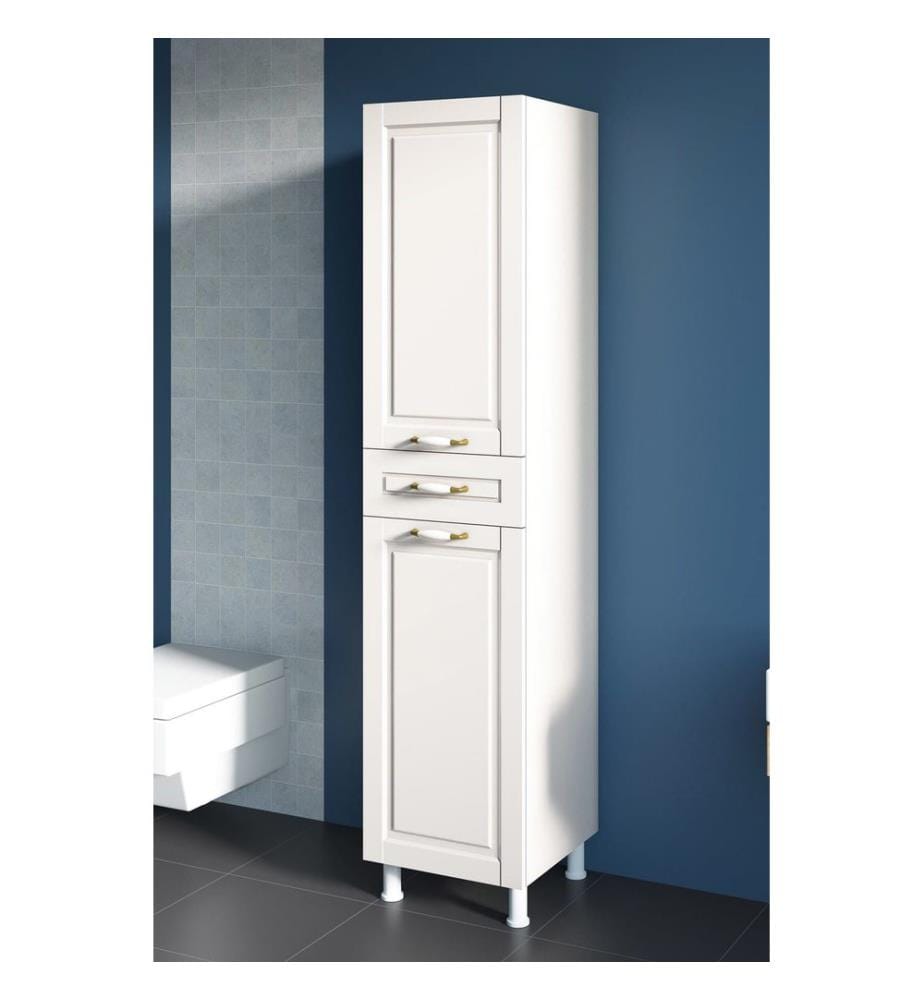 Armoire multifonctions, blanc mat, 100% mélaminé E1 QUALITY CHIPBOARD