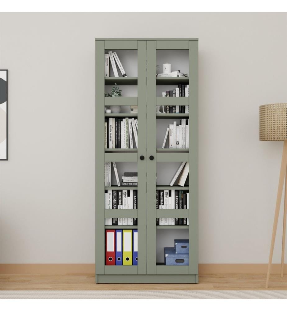 Armoire multi-fonctions, verte, 100% carton à particules enduit de mélamine