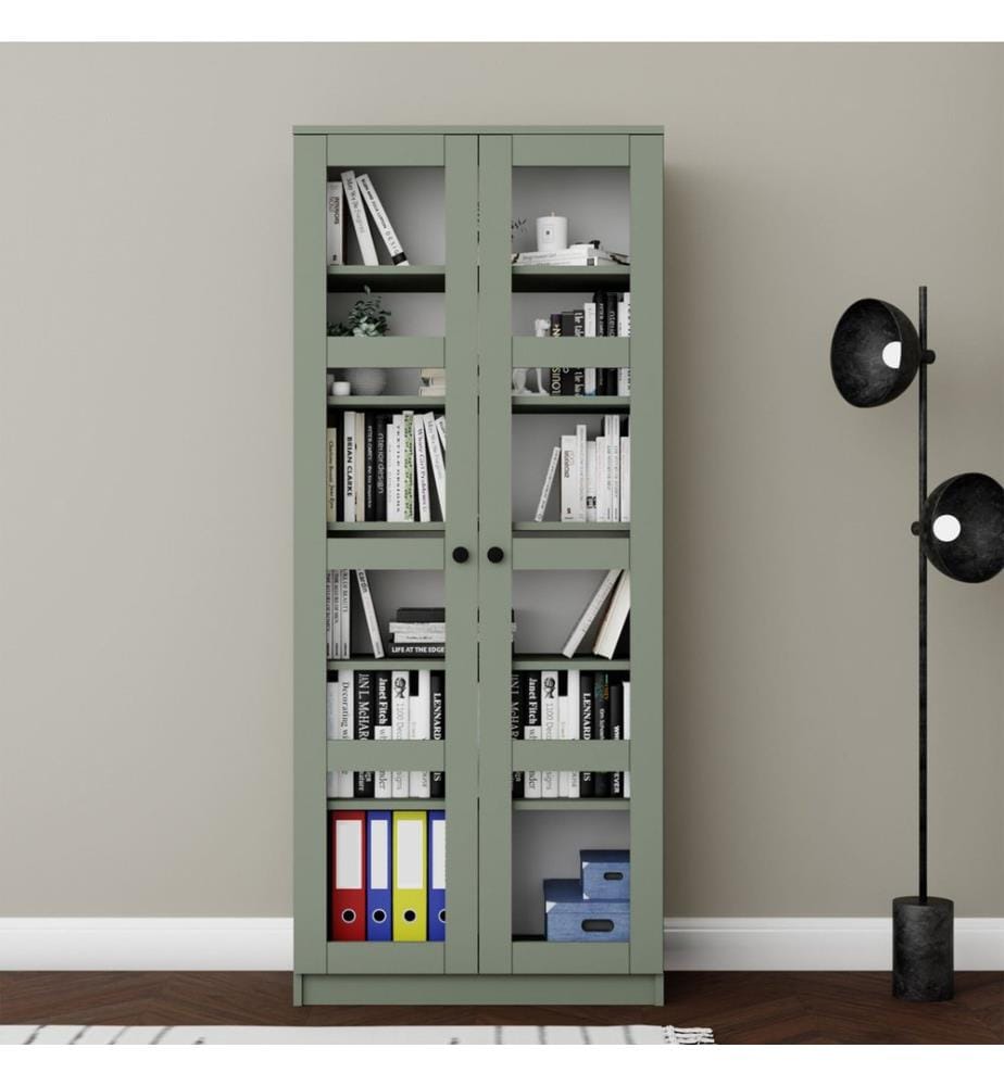 Armoire multi-fonctions, verte, 100% carton à particules enduit de mélamine