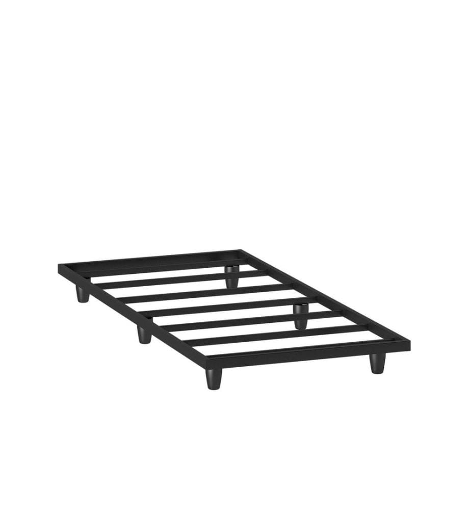 Lits simples, Noir, 100% METAL