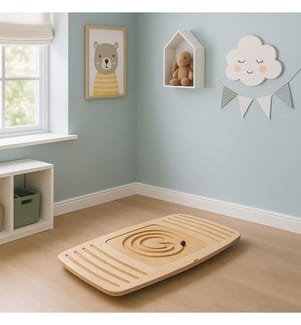 Planche d'équilibre pour enfant, chêne, 100% PLYWOOD