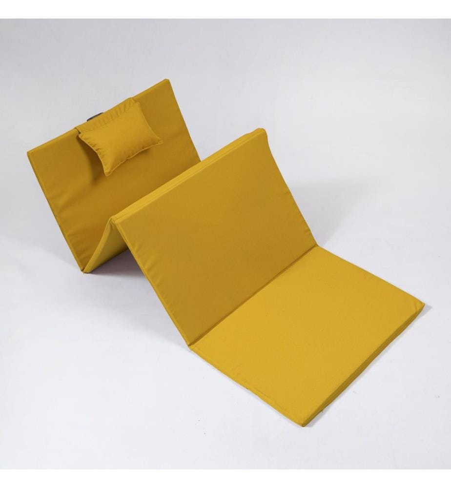 Lit pliant, jaune, 100% SPONGE
