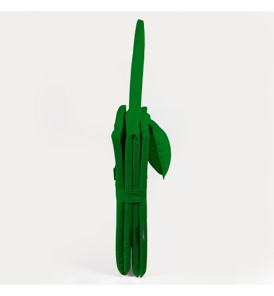 Letto pieghevole, verde, 100% spugna