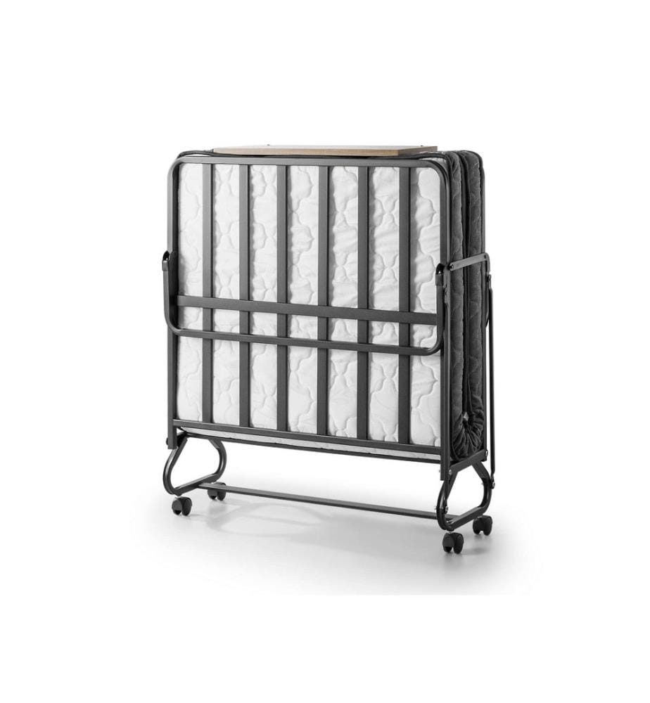 Klappbett-Set, Weiss, Material Klappbett: 100 % Metall, Material Matratze: 100 % Schaumstoff