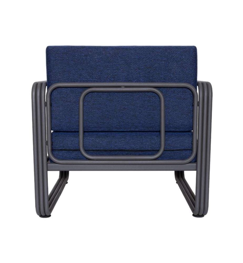 Garden 1-Sitz-Sofa, Dunkelblau, Metallgestell, Polyester-Gewebe