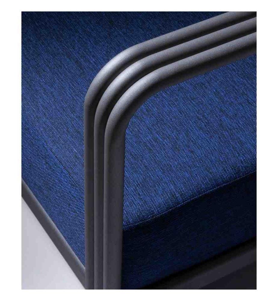 Garden 1-Sitz-Sofa, Dunkelblau, Metallgestell, Polyester-Gewebe
