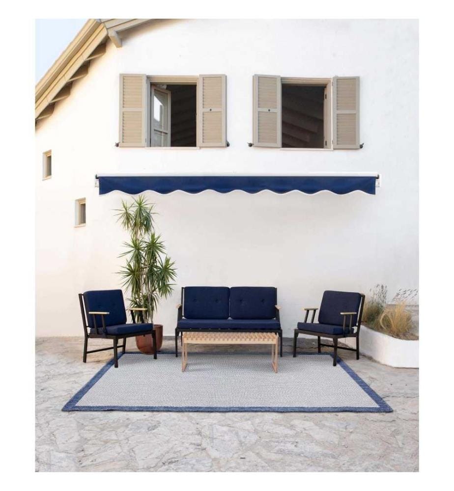 Garden 1-Sitz-Sofa, Dunkelblau, Metallgestell, Polyester-Gewebe