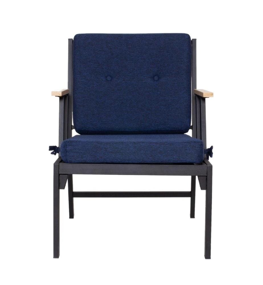 Garden 1-Sitz-Sofa, Dunkelblau, Metallgestell, Polyester-Gewebe