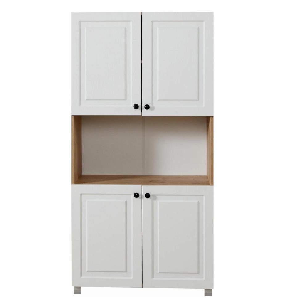 Armoire polyvalente, chêne saphir noyer, panneau de particules mélaminé