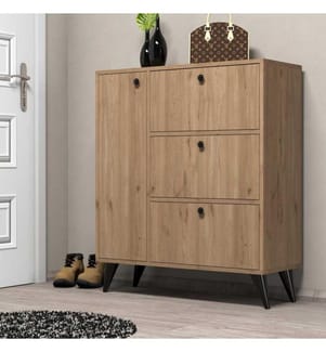 Scarpiera, Rovere, Truciolato rivestito in melamina