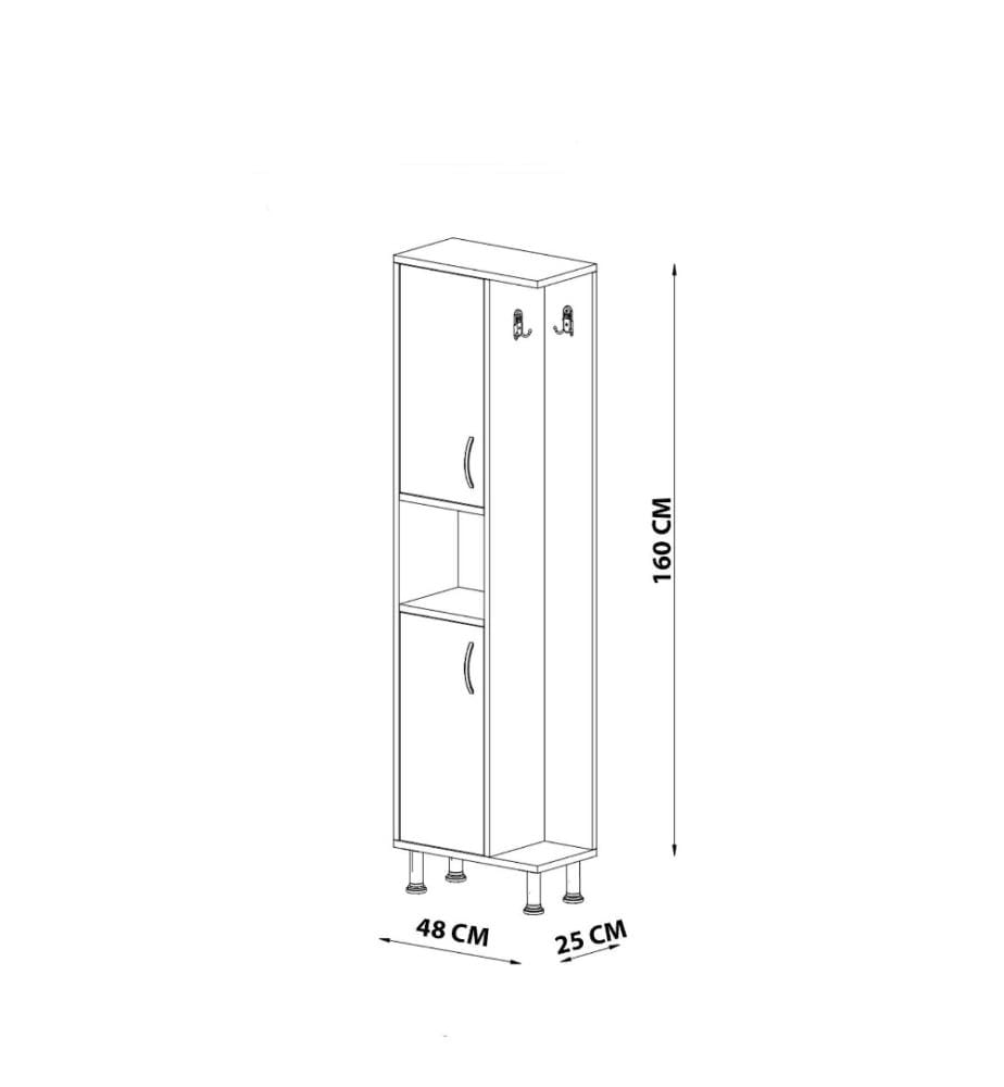 Armoire de toilette, blanc, panneau de particules mélaminé
