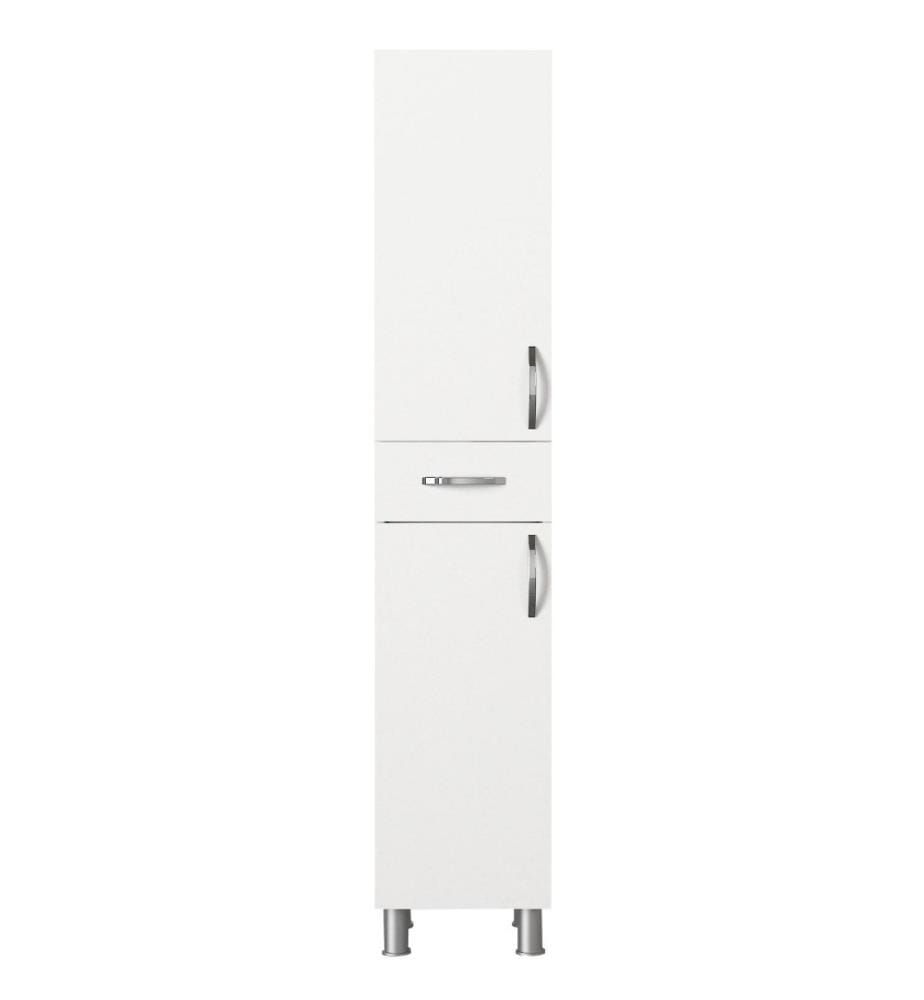 Armoire de toilette, blanc, panneau de particules mélaminé