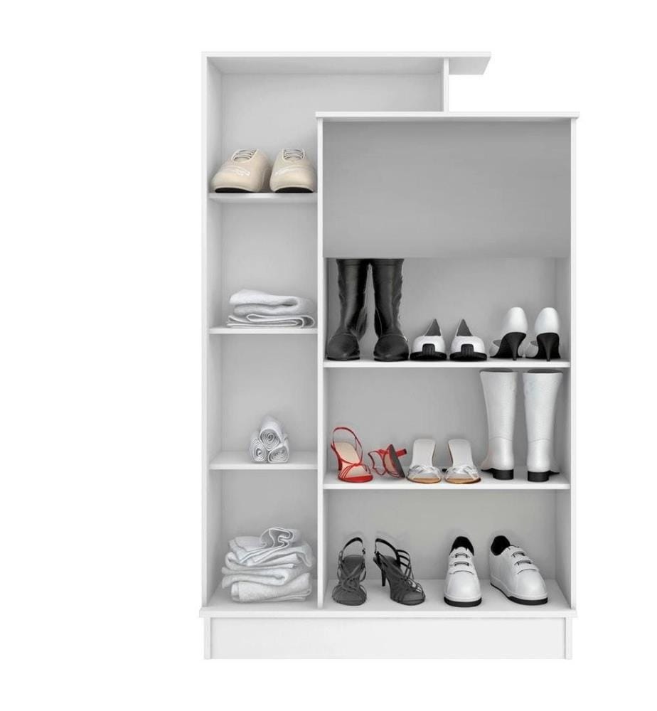Mehrzweckschrank, weiss, melaminbeschichtete Spanplatte