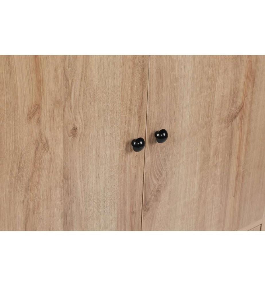 Armoire multifonctions, chêne noir, panneau de particules mélaminé