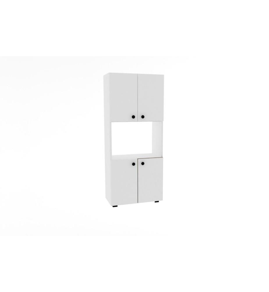 Meuble de cuisine, blanc, panneau de particules mélaminé