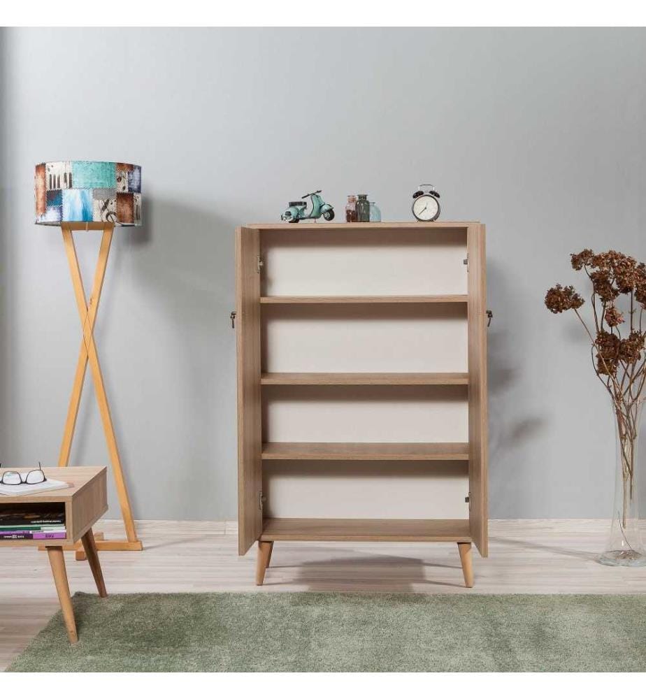 Armoire multifonctions, chêne Sonoma, panneau de particules mélaminé
