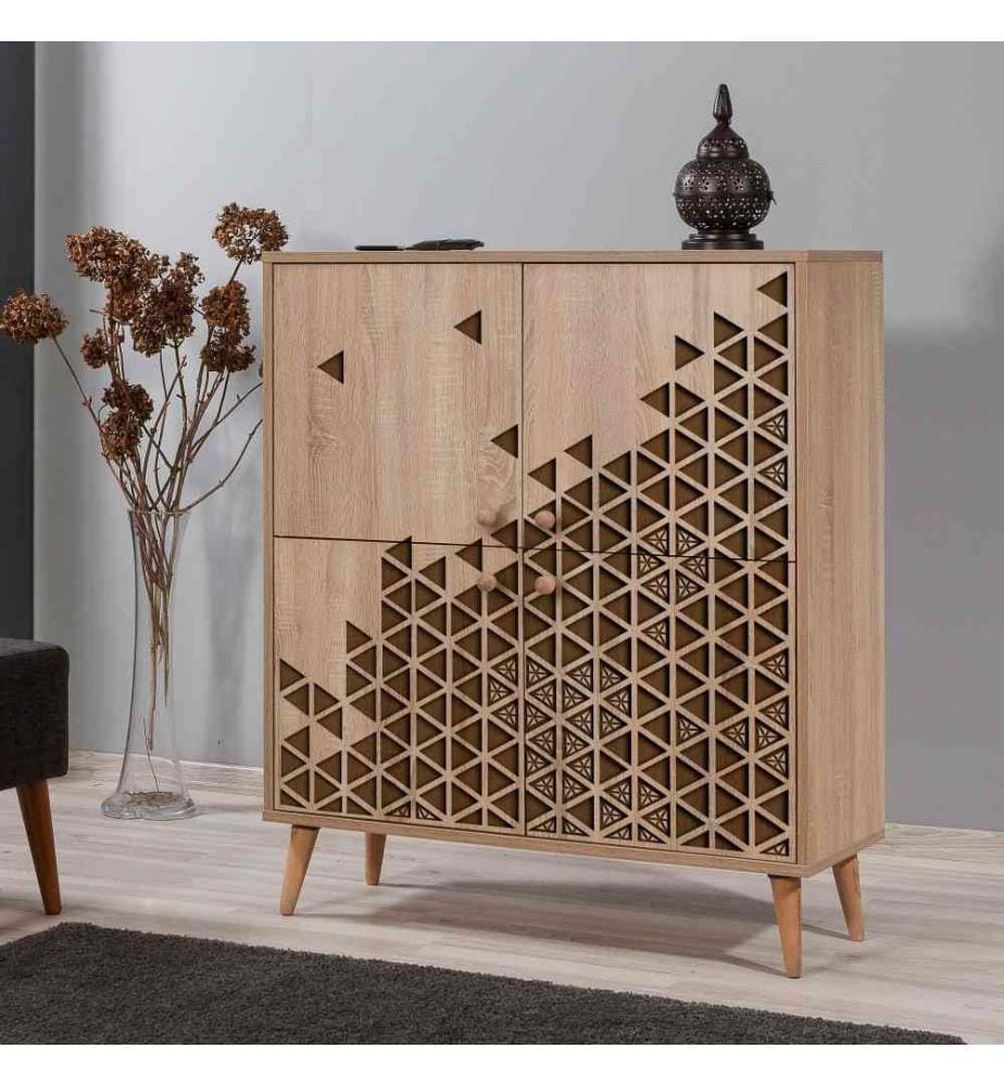 Mehrzweckschrank, Eiche Sonoma, melaminbeschichtete Spanplatte