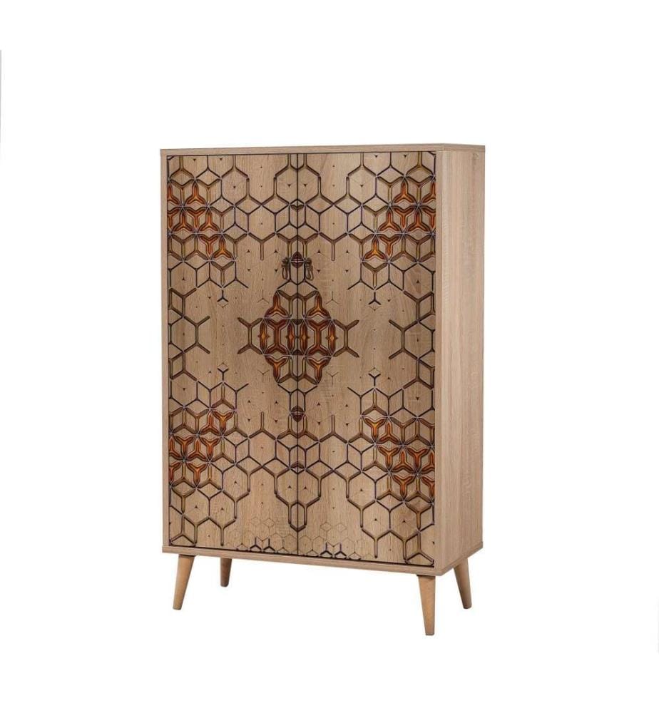 Armoire multifonctions, chêne Sonoma, panneau de particules mélaminé