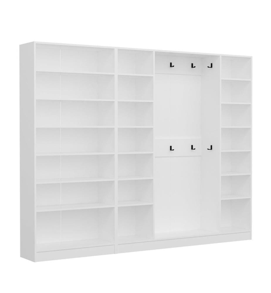 Portemanteau, blanc, 100 % panneau de particules mélaminé