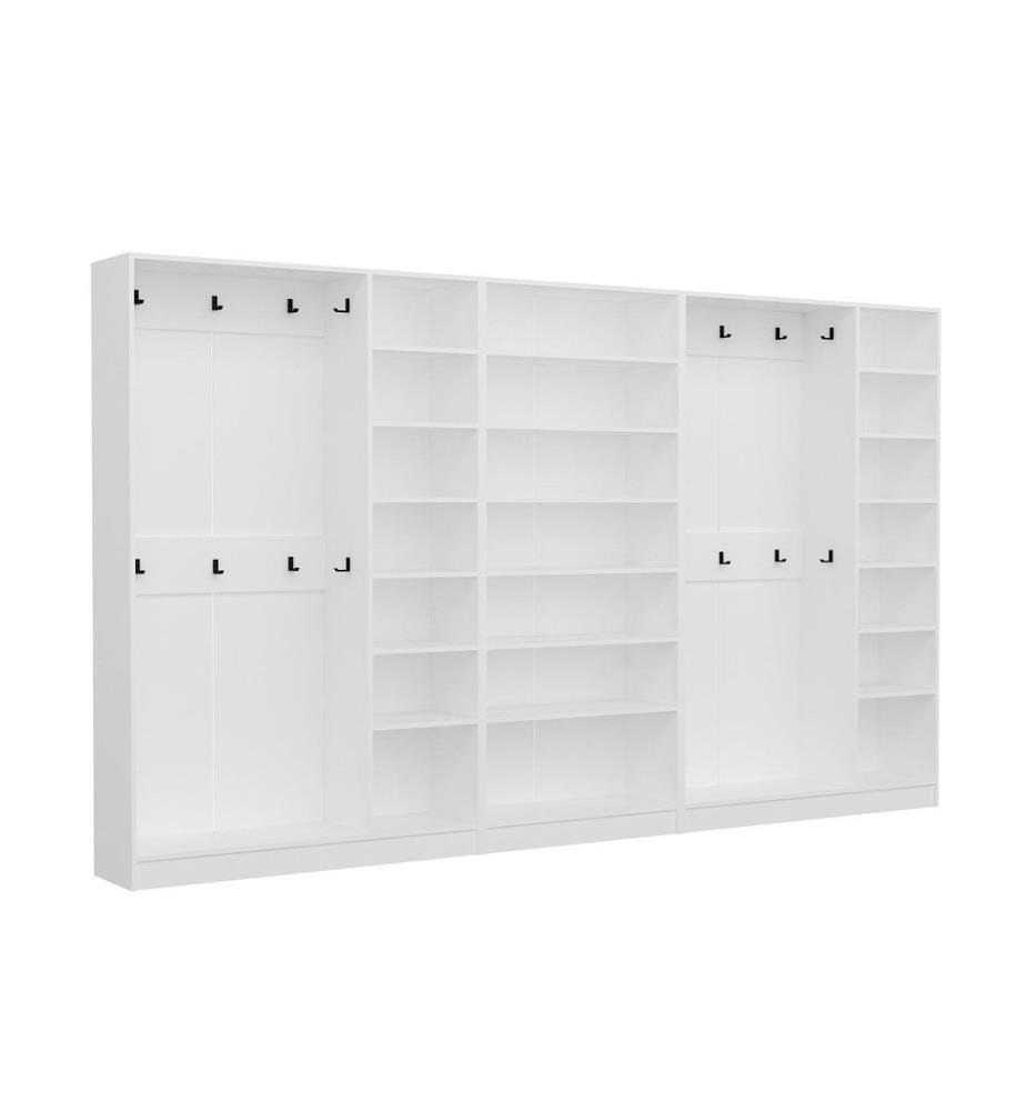 Portemanteau, blanc, 100 % panneau de particules mélaminé