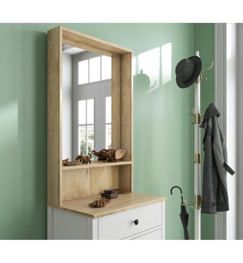 Portemanteau, bois, blanc, 100 % panneau de particules mélaminé